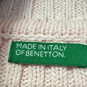 United Colors Of Benetton Pink Off-the-Shoulder Sweater